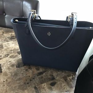 Navy blue  like new Tory Burch tote